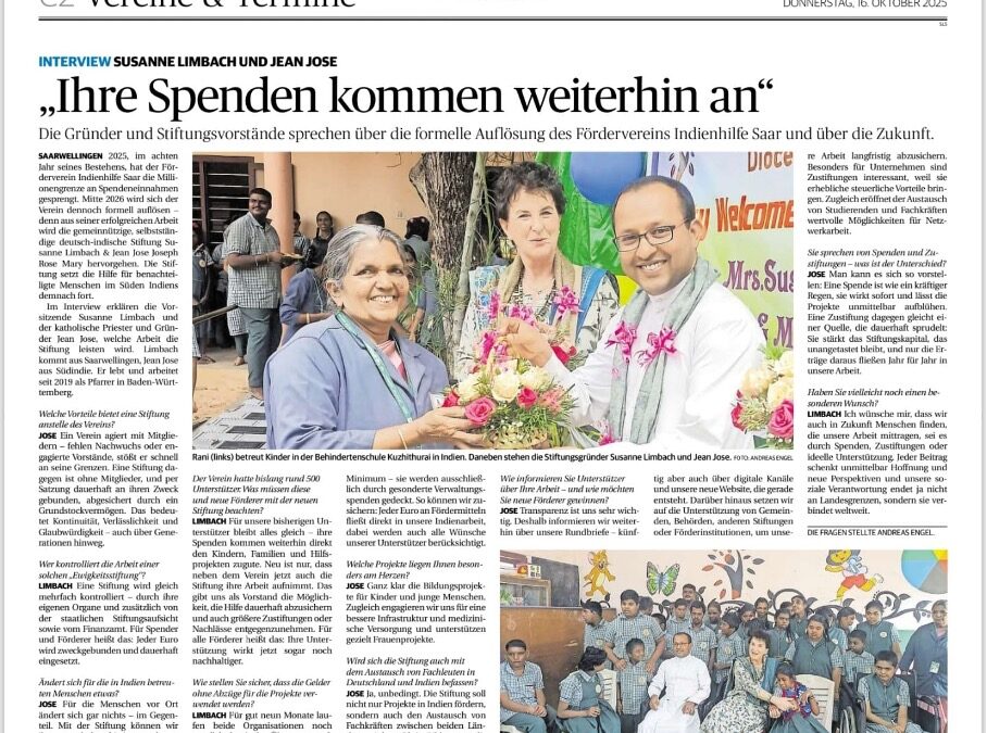 Spenden kommen weiterhin an