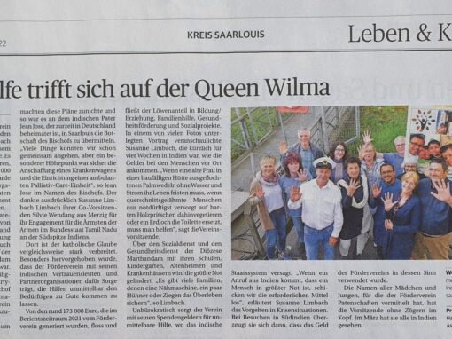 Indienhilfe auf Kurs